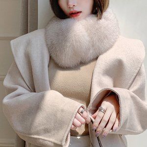 CNYC WOMEN'S LUXURY GENUINE FOX FUR SCARVES